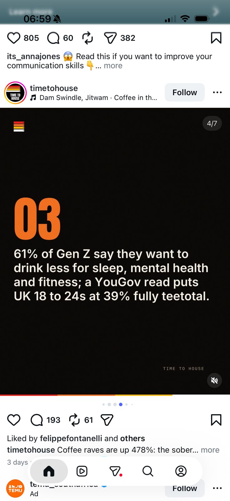 61 percent of Gen Z want to drink less — stat 03