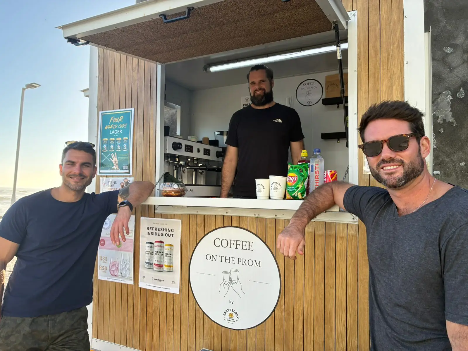 The three owners of Apothecary Coffee Co, Cape Town