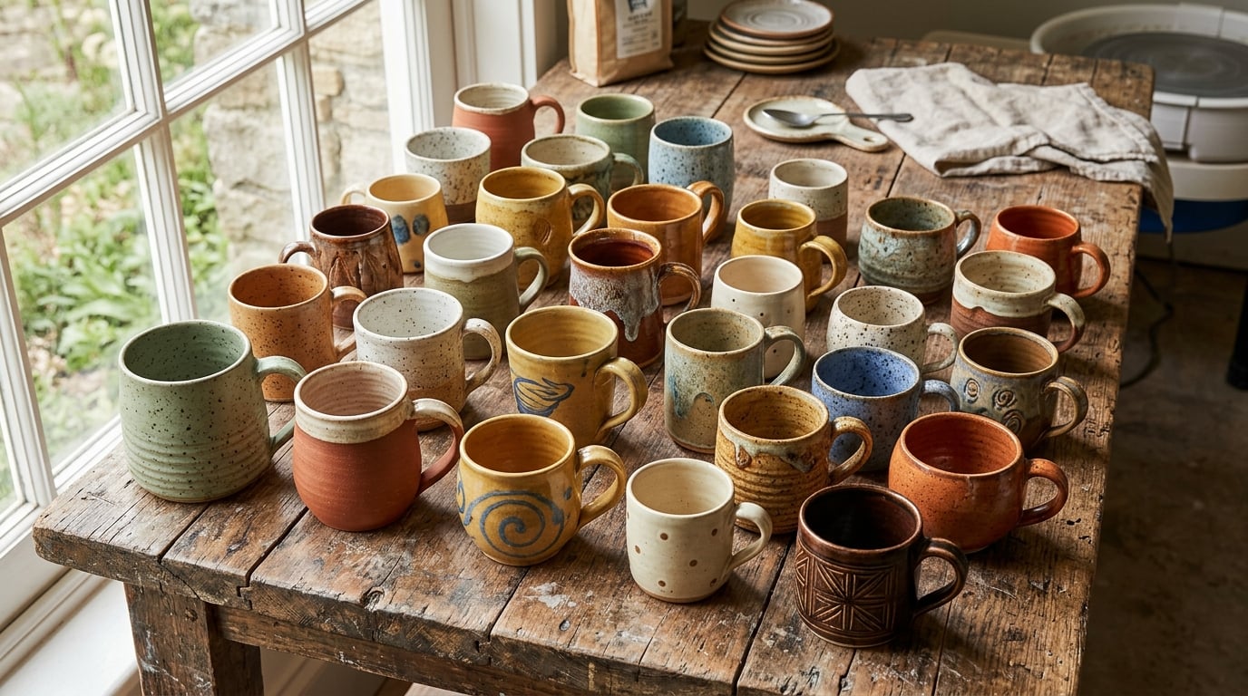 Tribe Coffee × Ash Ceramics handcrafted tumblers